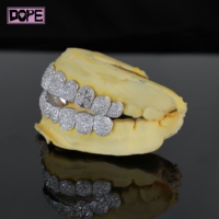 Bijoux hip-hop, grille dentaire, ensemble mosaïque galaxie, diamant moissanite D VVS, grille dentaire moissanite 8 sur 8