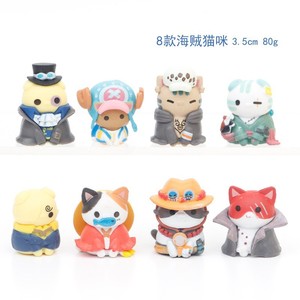 Giocattoli 3D a Forma di Personaggi dei Cartoni Animati, Action Figure di Luffy di <span class=keywords><strong>One</strong></span> <span class=keywords><strong>Piece</strong></span>, Ornamenti per Auto, Set di Action Figure, Regali per Feste Personalizzati - Product Image 2
