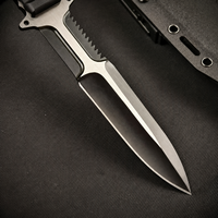 Couteau tactique à lame fixe en acier DC53, manche G10, survie en plein air, camping, bushcraft, étui Kydex