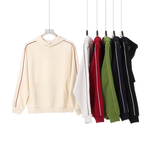 Quần Áo Các Nhà Sản Xuất Tùy Chỉnh Màu Sắc Bị Chặn Dòng Thiết Kế Áo Cho Nam Giới Và Phụ Nữ Mùa Thu Và Mùa Đông 380G Giản Dị Đội Mũ Trùm đầu Áo - Product Image 1