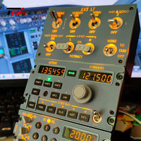 Solution de panneau de commande de vol pour simulateur de vol Airbus avec modules de contrôle de fréquence, d'éclairage et de transpondeur - Vente directe usine professionnelle