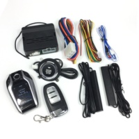 Vente en gros de la télécommande démarrage du moteur PKE entrée sans clé démarrage arrêt alarmes de voiture avec clé LCD intelligente