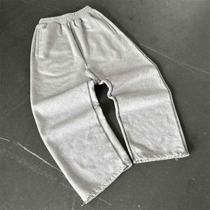 <span class=keywords><strong>Pantaloni</strong></span> da Jogging Personalizzati da Uomo a Righe <span class=keywords><strong>con</strong></span> Cuciture a Contrasto, Gamba Larga, Stile Flare, Casual <span class=keywords><strong>in</strong></span> Cotone <span class=keywords><strong>con</strong></span> Vita Elastica - Product Image 2
