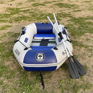 Kayaks gonflables solaires marins à 3 couches en PVC pour 2 personnes, 6,56 pieds, bateaux en caoutchouc de <span class=keywords><strong>pêche</strong></span>, sans colle, processus de soudage complet, résistant aux UV du soleil - Product Image 3