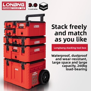 Grande <span class=keywords><strong>Valigia</strong></span> <span class=keywords><strong>Portautensili</strong></span> Elettrica a 6 Livelli con Ruote/Carrello <span class=keywords><strong>Portautensili</strong></span> Industriale Modulare in Plastica Rigida con Maniglia - Product Image 4