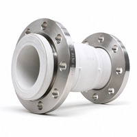 Raccord flexible à bride en caoutchouc pour tuyauterie de cuisine centralisée DN80 PN16 en acier inoxydable 304 de qualité alimentaire