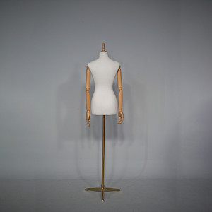 <span class=keywords><strong>Mannequin</strong></span> de <span class=keywords><strong>couture</strong></span> demi-corps réglable en PRV pour femme, avec bras en bois, modèle européen original pour vitrine, vente en gros - Product Image 3