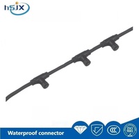 Connecteurs d'équipement intelligent pour l'aquaculture et l'élevage porcin HE SHENG JIA XING, câbles de type T étanches IP67 à 2, 3 et 4 broches