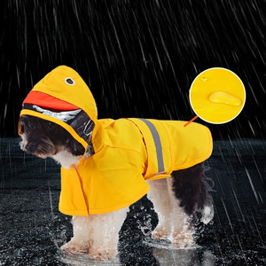 <span class=keywords><strong>Pet</strong></span> yağmurluk ördek tarzı sınırları boyunca önde gelen büyük ve orta ölçekli köpekler için uygun yansıtıcı şeritler ile <span class=keywords><strong>Pet</strong></span> yağmurluk - Product Image 1