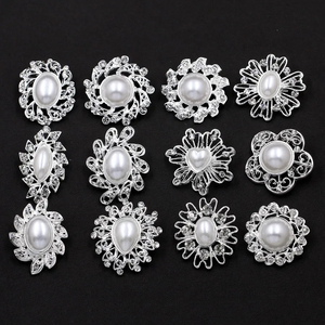 Broches de perlas de cristal para ramos de boda DIY o alfileres de decoración de invitación - Product Image 4