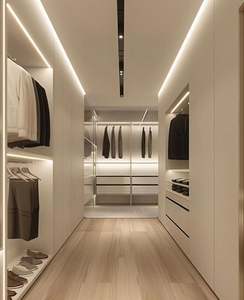 Armoire Maison Chambre Simple Moderne Lumière Luxe Vestiaire Personnalisé Armoire Combinaison Coin Armoire - Product Image 5