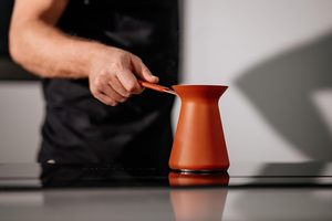 Modern <span class=keywords><strong>Turkish</strong></span> <span class=keywords><strong>Coffee</strong></span> Pot Aço Inoxidável Arabic <span class=keywords><strong>Coffee</strong></span> Pot Cezve Ibrik Tradicional Funciona em todos os Tipos de Fogão para Casa Camping - Product Image 5