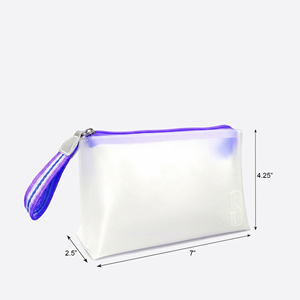 Waterproof Semi Transparent Cosmetic <b>Storage</b> Bag Case Travel-Ready Semi-Clear Pouch - Product Image 1