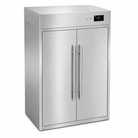Armoire de stérilisation électrique en acier inoxydable à double porte vitrée pour vêtements de travail, armoire de désinfection pour usine alimentaire