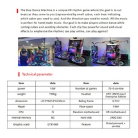 Simulateur de musique de danse commerciale Machine d'arcade de parc à thème de jeu vidéo Machine de danseur de VR