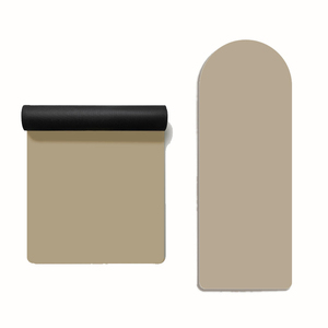 Tapete de Yoga Personalizado con Logotipo, Forma Ovalada Arqueada, Antideslizante, de Goma PU Ecológica, 5mm de Grosor, Plegable y Suave - Product Image 4