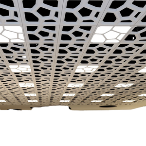 Thiết kế hiện đại vuông và dải trần giả gạch cách âm bên ngoài bức tường vật liệu xây dựng cho ban công từ Trung Quốc - Product Image 1