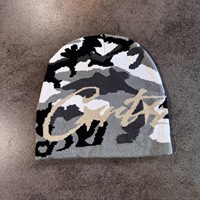 Gorro Rasta de Punto Jacquard con Bordado 3D para Adultos, Estilo Hip-Hop, Invierno, Esquí, Cálido, Impresión Digital
