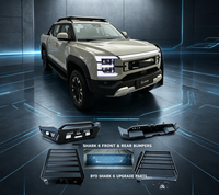 Pièces de carrosserie : Ensemble de panneaux de bas de caisse de porte arrière gauche pour BYD Shark 6 Double Cab Pickup Truck, Accessoires extérieurs