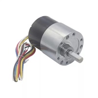 Moteur CC sans balais à engrenages 37-3525 - 12V/24V Rotation avant/arrière 12-960 tr/min Vitesse réglable pour ventilateur, robotique et maison intelligente