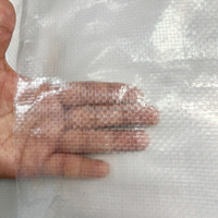 Film de serre en PE tissé transparent résistant aux UV, film de serre renforcé à haute résistance au vent pour l'agriculture
