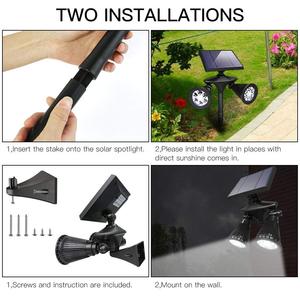 Dessus De poteau Spike Puissance <span class=keywords><strong>Spot</strong></span> Ip44 Potelet Extérieur Bâton Capteur De Mouvement Solaire Led Lumière De Jardin - Product Image 6