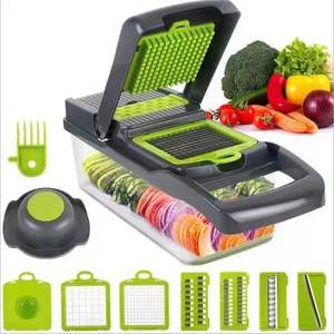 Cortador de Verduras Multifuncional 16 en 1, Rebanador, Triturador y Picador de Frutas, Patatas, Zanahorias, <span class=keywords><strong>Rallador</strong></span>, Herramienta Mandolina - Product Image 4