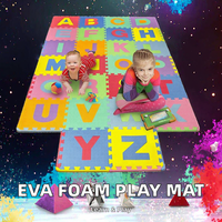 Tapis de jeu pour bébés et enfants Float Island, puzzle en mousse EVA emboîtable de haute qualité, chiffres et lettres ABC 123, 15x15cm