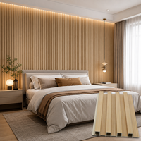 Panneaux muraux WPC personnalisés protégés contre les UV, panneaux muraux en composite bois-plastique pour terrasse extérieure, balcon, hôtel, jardin, maison