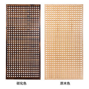 รั้วไม้ทรงสี่เหลี่ยมผืนผ้าสำหรับสวนกลางแจ้ง ป้องกันการผุพัง ใช้กั้นระเบียง ราวบันได ตาข่ายสำหรับวางกระถางดอกไม้ และเป็นที่พักพิงสำหรับไม้เลื้อย - Product Image 6