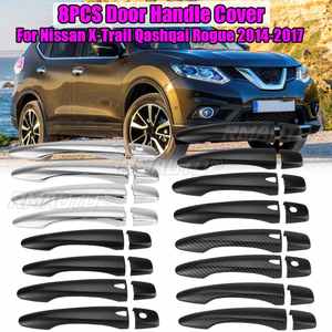 8PCS Couvre-poignées de porte extérieurs pour Nissan X-Trail X Trail Qashqai Rogue 2014 2015 2016 2017 Accessoires de voiture Autocollant - Product Image 1