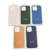 Coque de téléphone en Silicone liquide avec Logo Original Pop-up Animation de luxe pour Apple iPhone 12 13 14 Pro Max