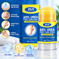 Stick de soin des pieds à l'urée 60% et à l'acide salicylique 2%, hydratation intensive ciblée pour les talons rugueux et secs, 40 g