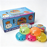 Jouet sensoriel anti-stress en forme de boulette, jouet à presser moelleux, couleur mystère, cadeau surprise pour enfants