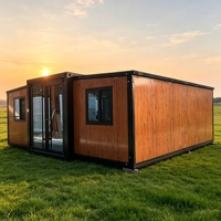 Maison conteneur modulaire extensible Shinestone à double aile, préfabriquée, anti-corrosion, espace de vie portable, vente directe usine