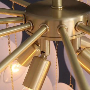 Lámpara de Araña de Cristal Moderna para Sala de Estar, Metal Latón, Cristal Esmerilado, LED, Venta Directa de Fábrica, <span class=keywords><strong>Precio</strong></span> al por Mayor, Lámpara de Araña Nimbus - Product Image 5