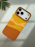 Étui de téléphone orange vibrant pour iPhone 18 Pro Max, étui de téléphone magnétique puissant pour 18 Air avec cadre d'objectif en alliage de titane