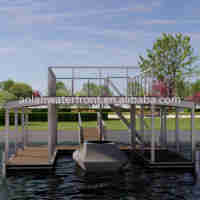 Autres fournitures marines Ponton en aluminium Dock flottant pour bateaux pontons Jet Ski Dock flottant