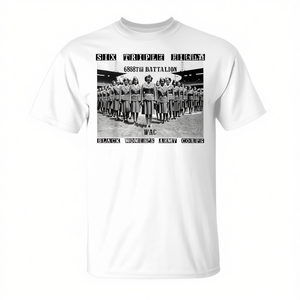 Camiseta Six Triple Eight 6888th Battalion Wac Black Women's Army Corps para adultos, unisex, cuello redondo, manga corta, estampada en serigrafía - Product Image 3