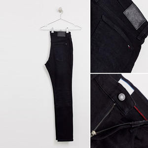 Design personalizzato Skinny Fit tasche funzionali gamba affusolata nero Denim <span class=keywords><strong>Jeans</strong></span> da <span class=keywords><strong>uomo</strong></span> all'ingrosso - Product Image 4