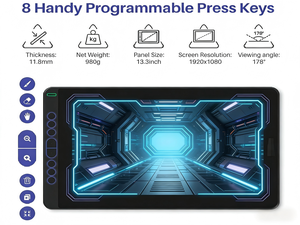 Pizarras de Dibujo Táctiles Portátiles de 15.6 Pulgadas <span class=keywords><strong>para</strong></span> Diseñadores, Enseñanza Escolar, Juegos y Dibujo - Product Image 2