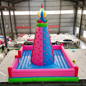 Istana tiup luar ruangan besar anak-anak, trampolin dinding panjat tebing, lapik trampolin kompetitif untuk proyek pelipis raya - Product Image 2