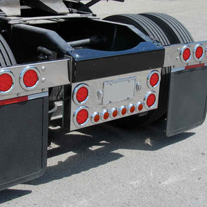 Bảng điều khiển trung tâm phía sau với ống kính rõ ràng hoặc màu đỏ 4 "Vòng sáu 2" đèn LED đỏ tròn - Product Image 2