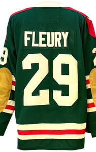 97 Kirill Kaprizov da uomo 29 Marc-Andre Fleury 14 Joel Eriksso 36 Zuccarello 17 Foligno maglie da Hockey su ghiaccio cucite all'ingrosso - Product Image 4