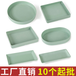 Nordic Style Melamine Serving <b>Trays</b> Rectangular <b>Dinner</b> Plates For Hotel Restaurant Use Solid Color Food Grade Durable - Product Image 5