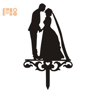 Décorations de gâteaux de mariage multistyles, drapeaux en acrylique noir monogramme Mr & <span class=keywords><strong>Mrs</strong></span> Wedding Cake, Fournisseurs de fêtes d'anniversaire de mariage - Product Image 3