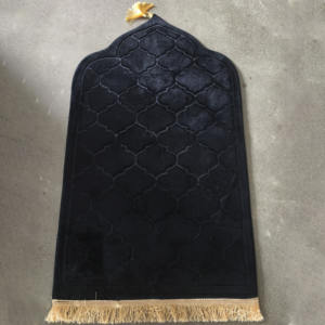 Tappetino da preghiera per adulti con cuscino al ginocchio-Extra morbido tappeto islamico Premium in rilievo a 17 colori, regalo musulmano perfetto per Eid & Wedding - Product Image 4