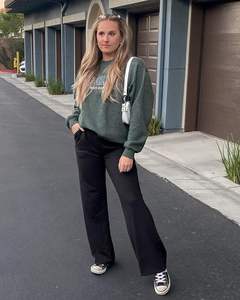 Pantalon de Yoga Femme Promover avec Poches Coupe Large Respirant et Élégant pour le Printemps Logo Devant - Product Image 4