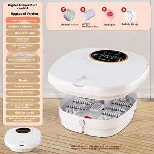 Masseur de pieds d'acupression d'isolation à température constante 31 nœuds de massage Fonction musicale Rouleau à commande au pied pour la médecine - Product Image 5