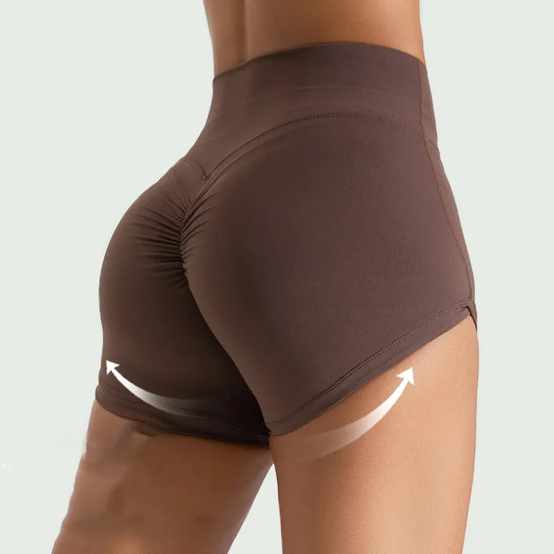 Calças curtas femininas para treino de ioga, calças curtas fitness para treino de cintura e peito, novidade atualizada para meninas, shorts de corrida